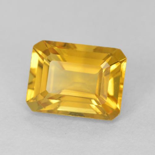 1.66克拉天然黄水晶，八边形，VVS
