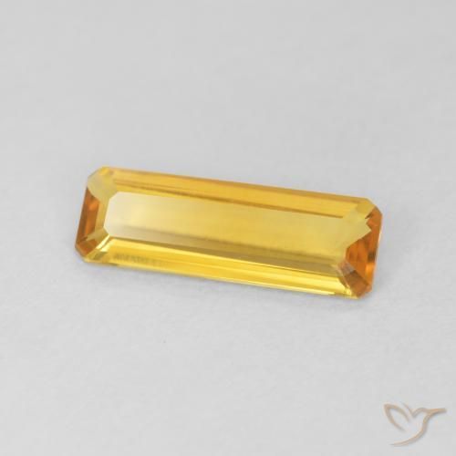 0.86克拉天然黄水晶，八边形，VVS