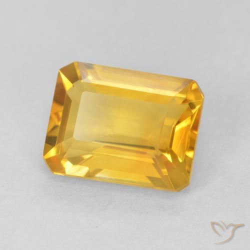1.51克拉天然黄水晶，八边形，VVS