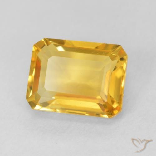 1.78克拉天然黄水晶，八边形，VVS