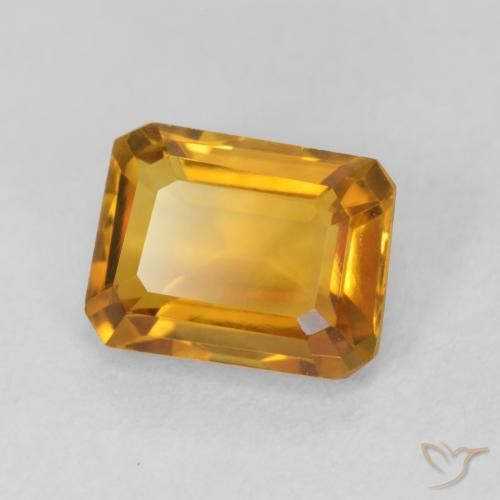 1.52克拉天然黄水晶，八边形，VVS