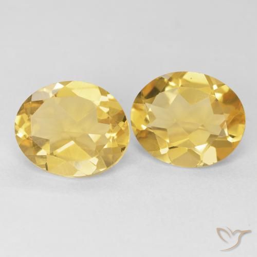 7.80克拉天然黄水晶，椭圆形，VVS-VS