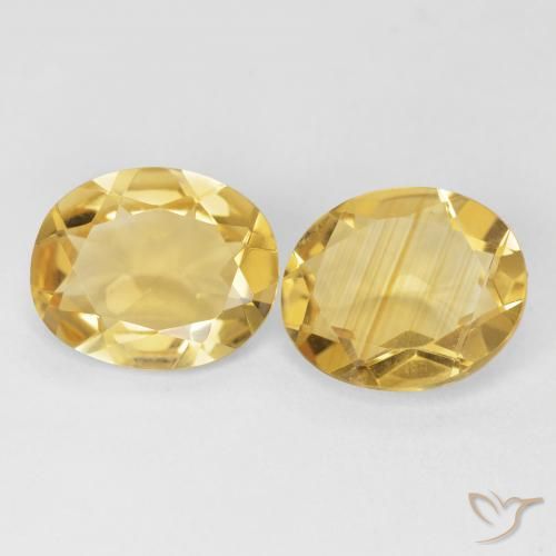6.99ctw 天然 金色 黄水晶, 椭圆形, VVS-VS