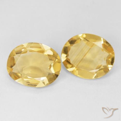 6.99克拉天然黄水晶，椭圆形，VVS-VS
