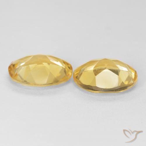 6.99克拉天然黄水晶，椭圆形，VVS-VS