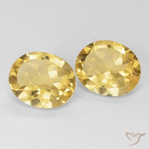 8.11克拉天然黄水晶，椭圆形，VVS-VS