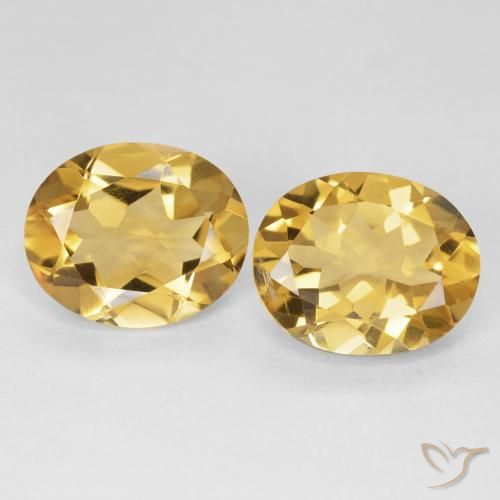 7.89ctw 天然 深金 黄水晶, 椭圆形, VS
