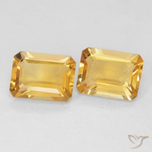 2.73克拉天然黄水晶，八边形，VVS-VS