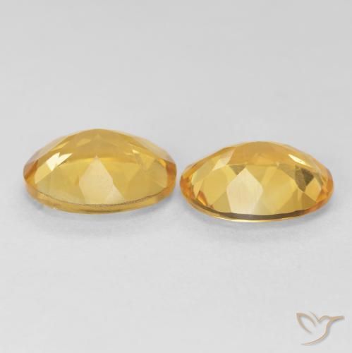 7.42克拉天然黄水晶，椭圆形，VVS-VS