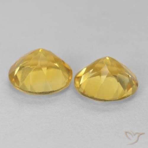 3.39克拉天然黄水晶，圆形的，VVS-VS
