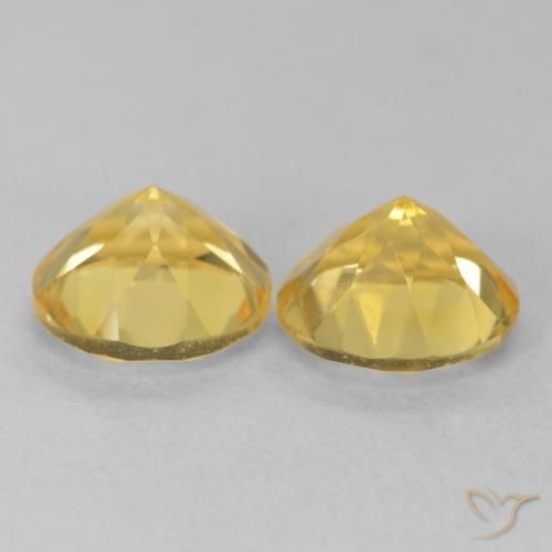 3.58克拉天然黄水晶，圆形的，VVS-VS
