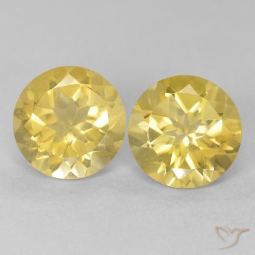 3.64ctw 天然 托斯卡纳黄 黄水晶, 圆形的, VVS-VS