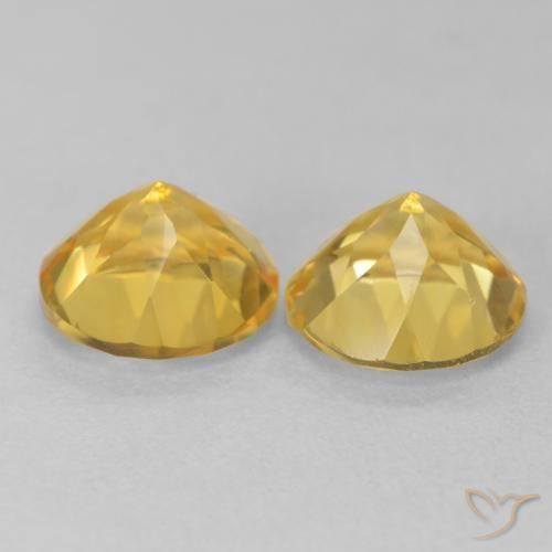 3.57克拉天然黄水晶，圆形的，VVS-VS
