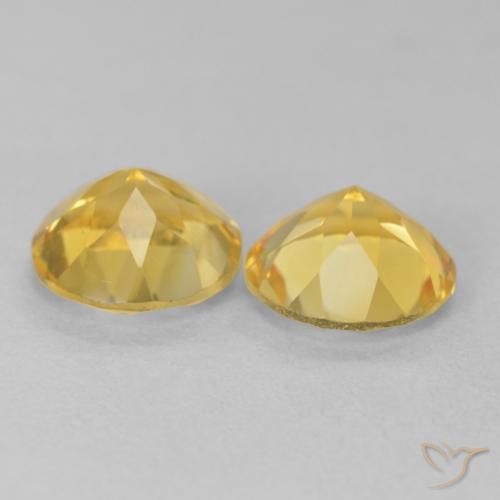 3.04克拉天然黄水晶，圆形的，VVS-VS