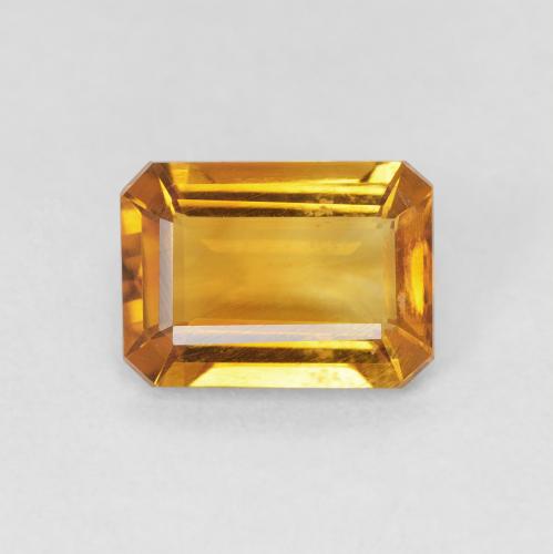 1.11ct 天然 深橙金 黄水晶, 祖母绿式切割, VVS-VS