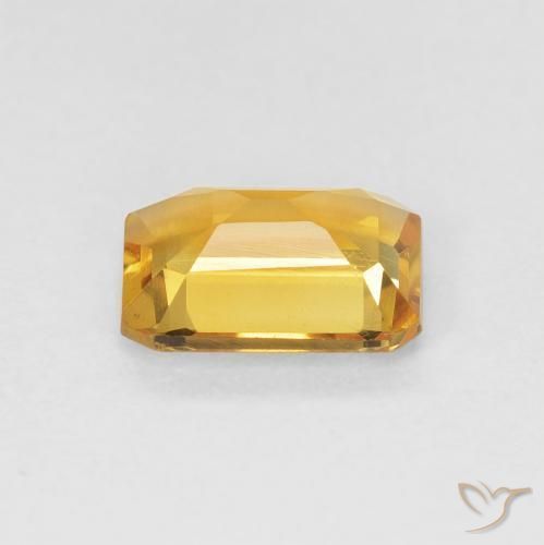1.23克拉天然黄水晶，八边形，VVS-VS