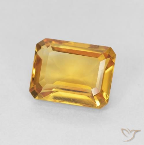 1.62克拉天然黄水晶，八边形，VVS-VS