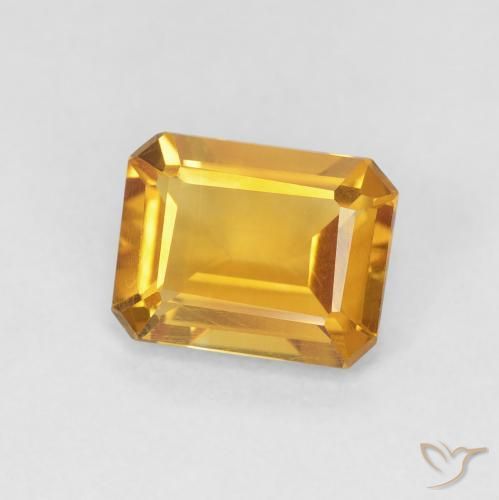 1.29克拉天然黄水晶，八边形，VVS-VS
