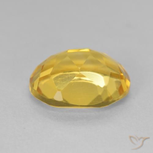 4.30克拉天然黄水晶，椭圆形，VVS