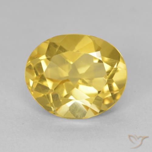 4.57ct 天然 金橙色 黄水晶, 椭圆形, VVS