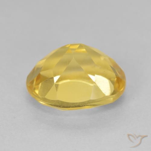 4.57克拉天然黄水晶，椭圆形，VVS