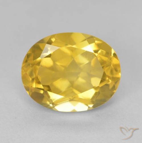 4.51ct 天然 金橙色 黄水晶, 椭圆形, VVS