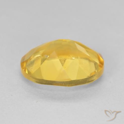 4.05克拉天然黄水晶，椭圆形，VVS