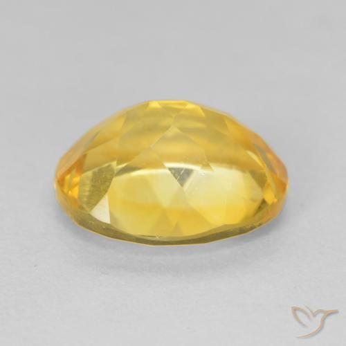 4.12克拉天然黄水晶，椭圆形，VVS