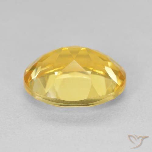 4.37克拉天然黄水晶，椭圆形，VVS