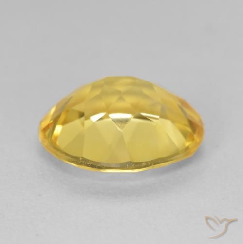 4.11克拉天然黄水晶，椭圆形，VVS