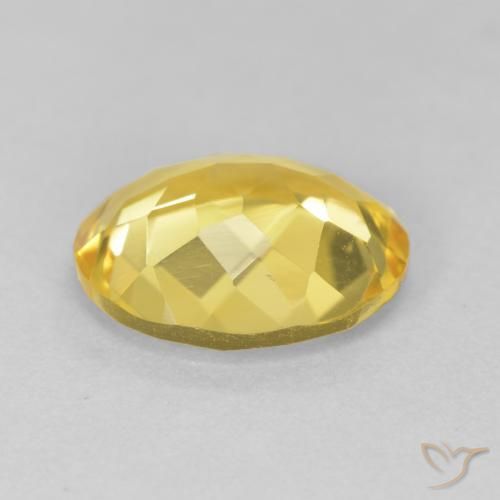 3.78克拉天然黄水晶，椭圆形，VVS