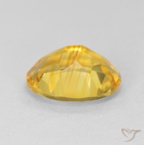 3.66克拉天然黄水晶，椭圆形，VVS