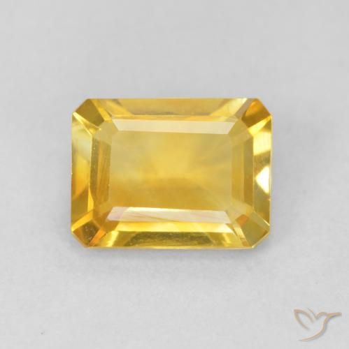 1.35ct 天然 金橙色 黄水晶, 祖母绿式切割, VVS-VS