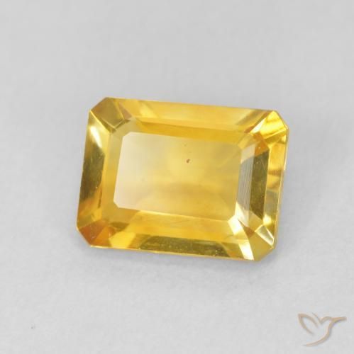 1.35克拉天然黄水晶，八边形，VVS-VS