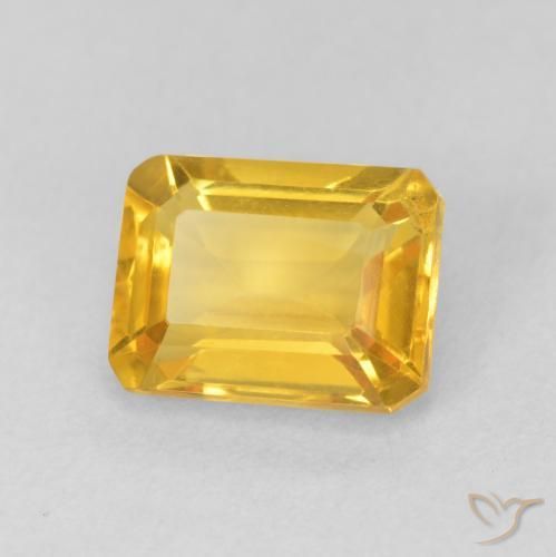 1.67克拉天然黄水晶，八边形，VVS-VS