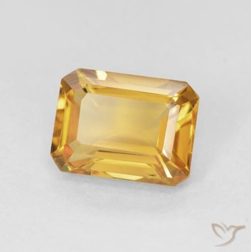 1.56克拉天然黄水晶，八边形，VVS