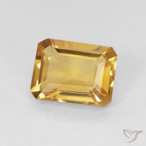1.42克拉天然黄水晶，八边形，VS