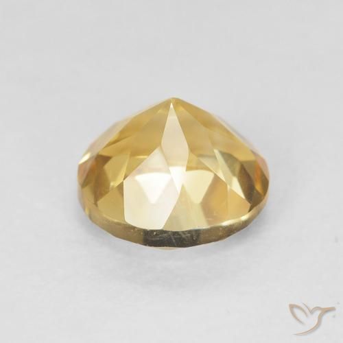 1.39克拉天然黄水晶，圆形的，VVS