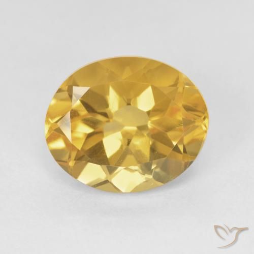 4.70ct 天然 黄金色 黄水晶, 椭圆形, VVS