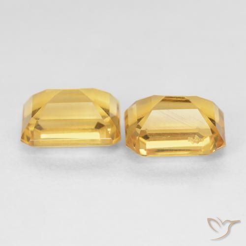 3.44克拉天然黄水晶，八边形，VVS-VS