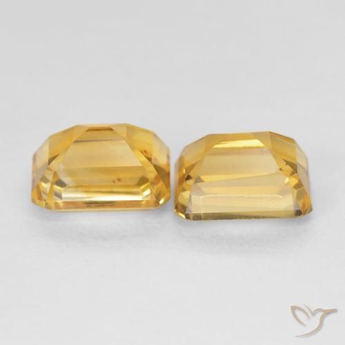 3.58克拉天然黄水晶，八边形，VS