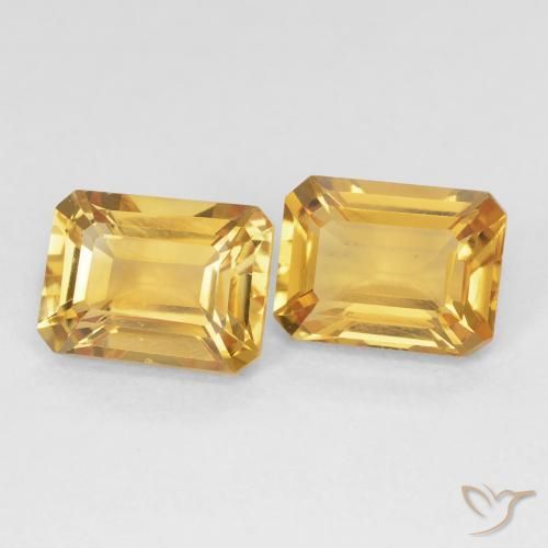 3.17克拉天然黄水晶，八边形，VVS