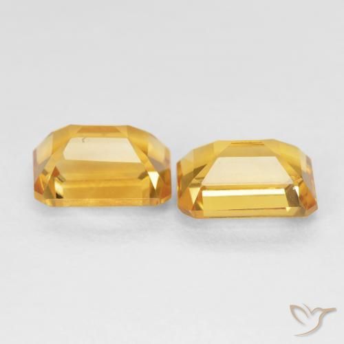 3.17克拉天然黄水晶，八边形，VVS