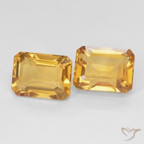 3.63克拉天然黄水晶，八边形，VVS-VS
