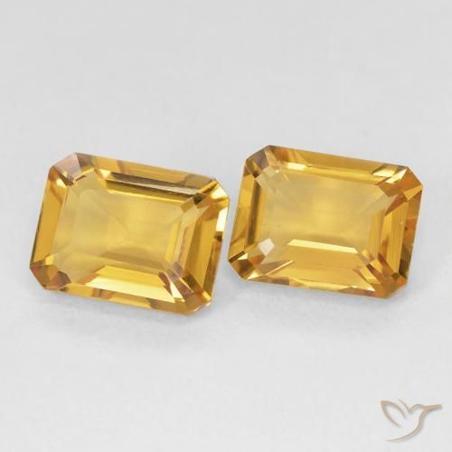 2.95克拉天然黄水晶，八边形，VVS-VS