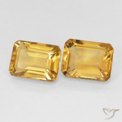 3.23克拉天然黄水晶，八边形，VVS-VS