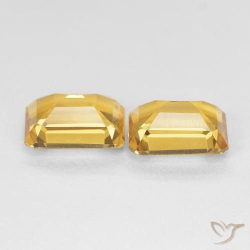 2.98克拉天然黄水晶，八边形，VVS-VS