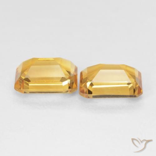 2.93克拉天然黄水晶，八边形，VVS-VS