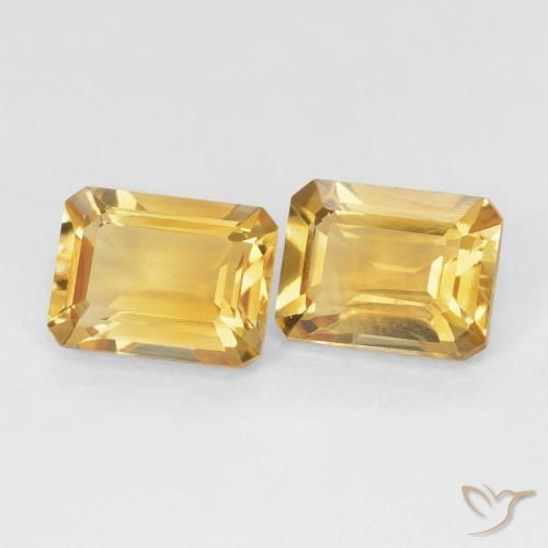 2.87克拉天然黄水晶，八边形，VVS-VS