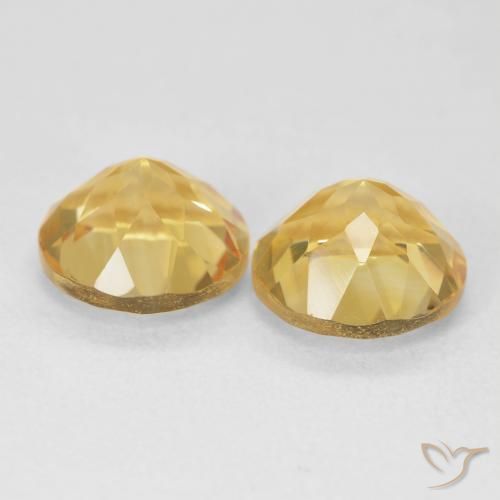 3.86克拉天然黄水晶，圆形的，VVS